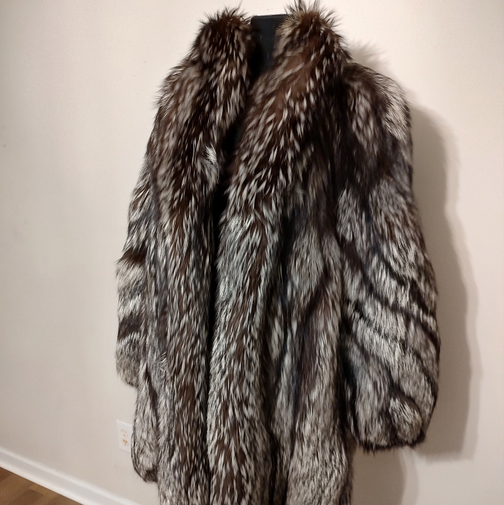 Vintage fox fur coat